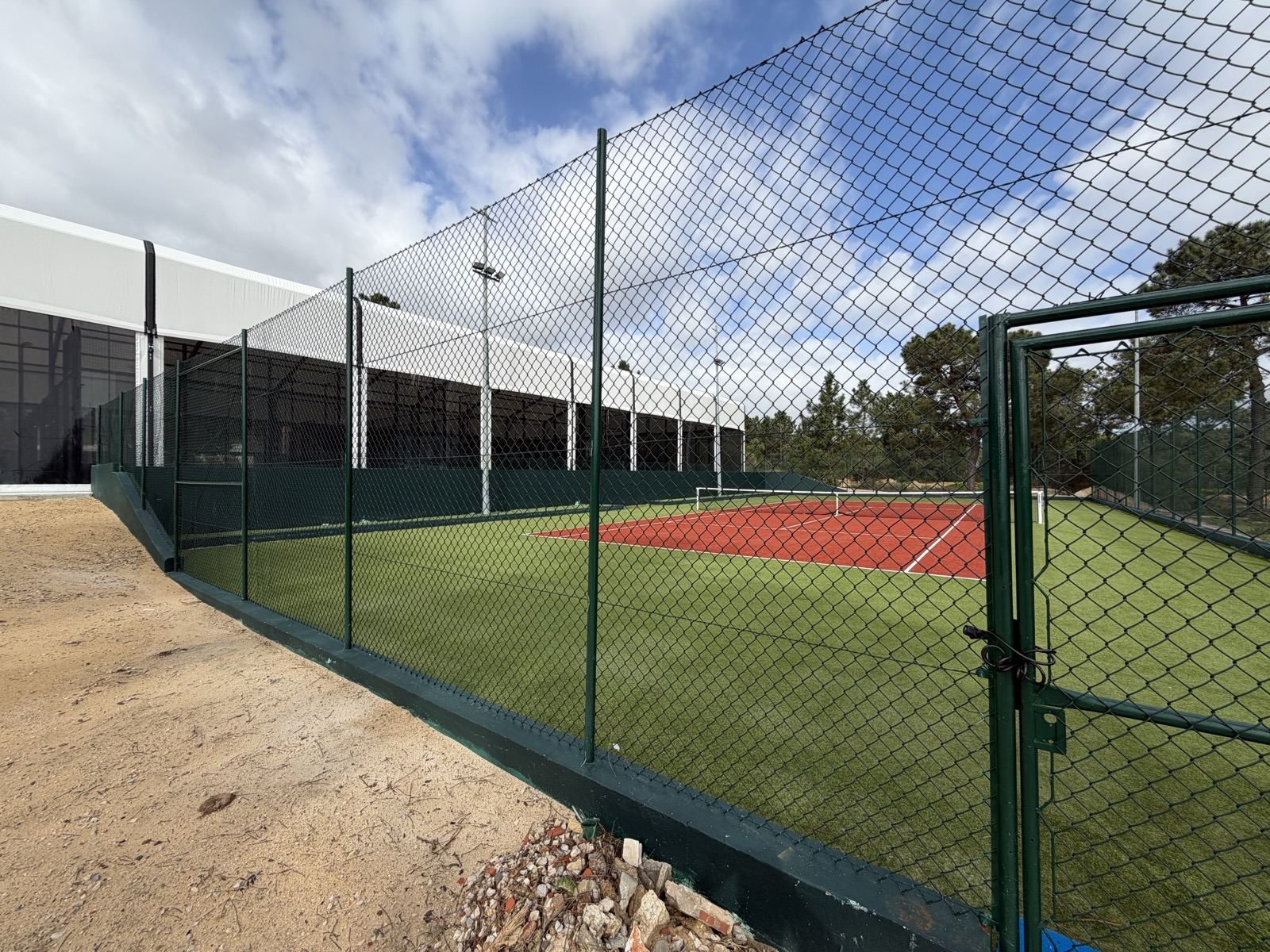 Outdoor tennis court